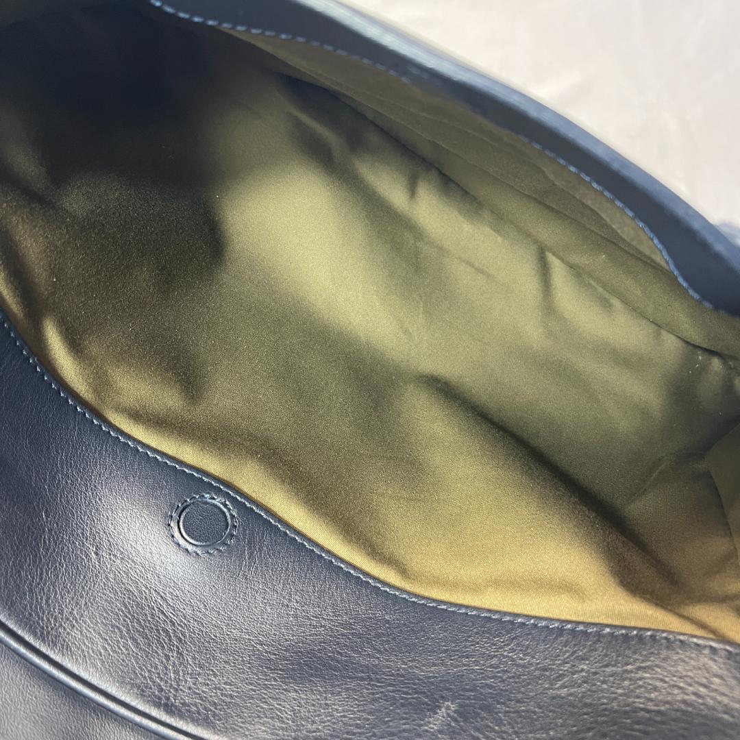 美品 ダンヒル ハムステッド 2way ブリーフケース レザー 上品 ネイビー