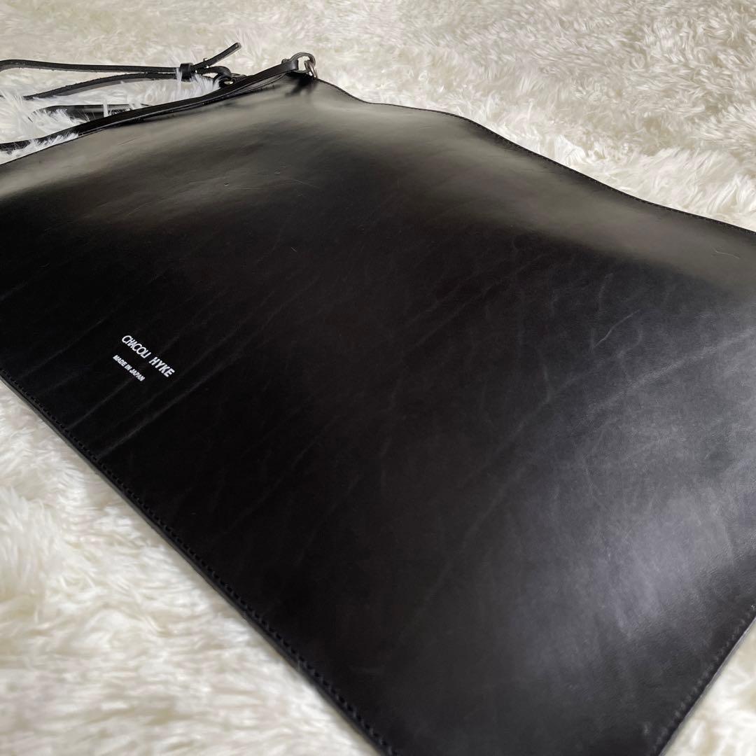 レア　HYKE×CHACOLI フラットポーチ　ラージ　上質　レザー＆キーケース