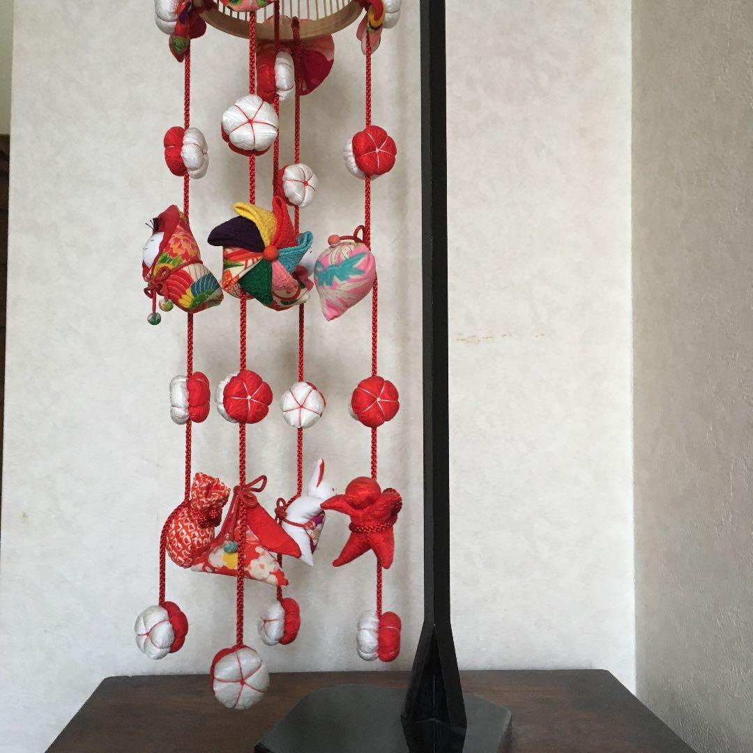 吊るし飾り　吊るし雛　台付き　お雛様　桃の節句