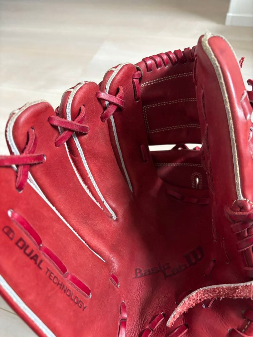 軟式投手用左投げグローブ　Wilson