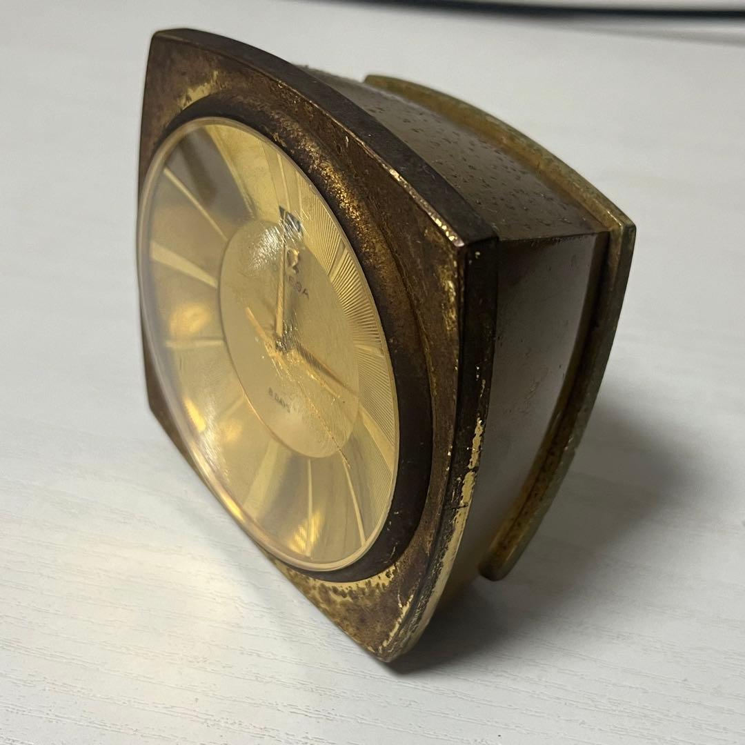 OMEGA 8DAYS 置き時計 手巻き時計 稼動品