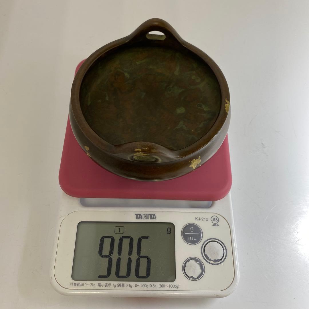 中国古玩　大明宣徳年製　古銅香炉　906g 東Y7-0307☆2Fトトカエ