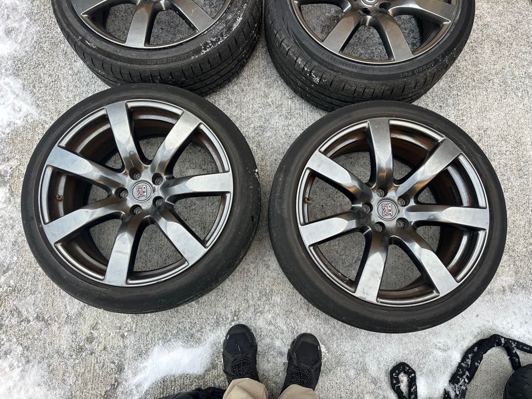 日産35GTR純正ホイールセット4本114.3Rays