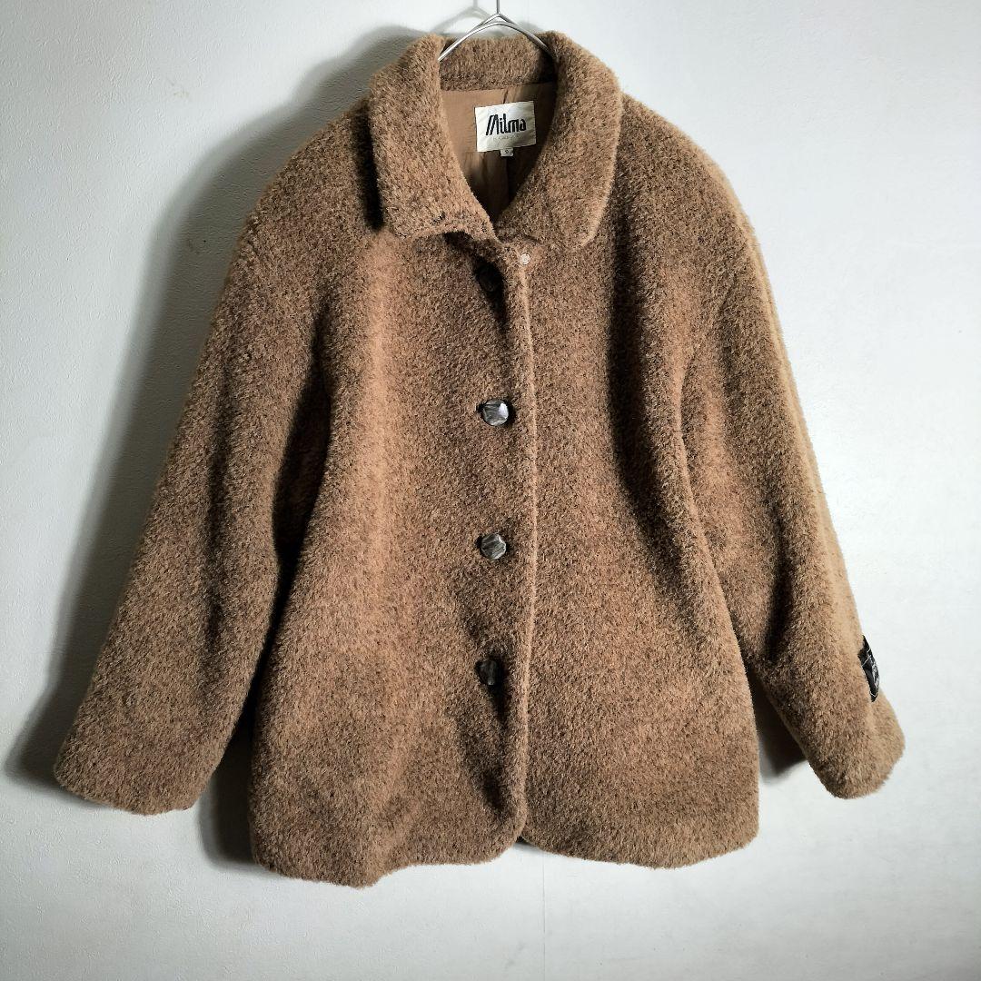 【fin.】　ピーコート　キャメル　ブラウン　ワントーン