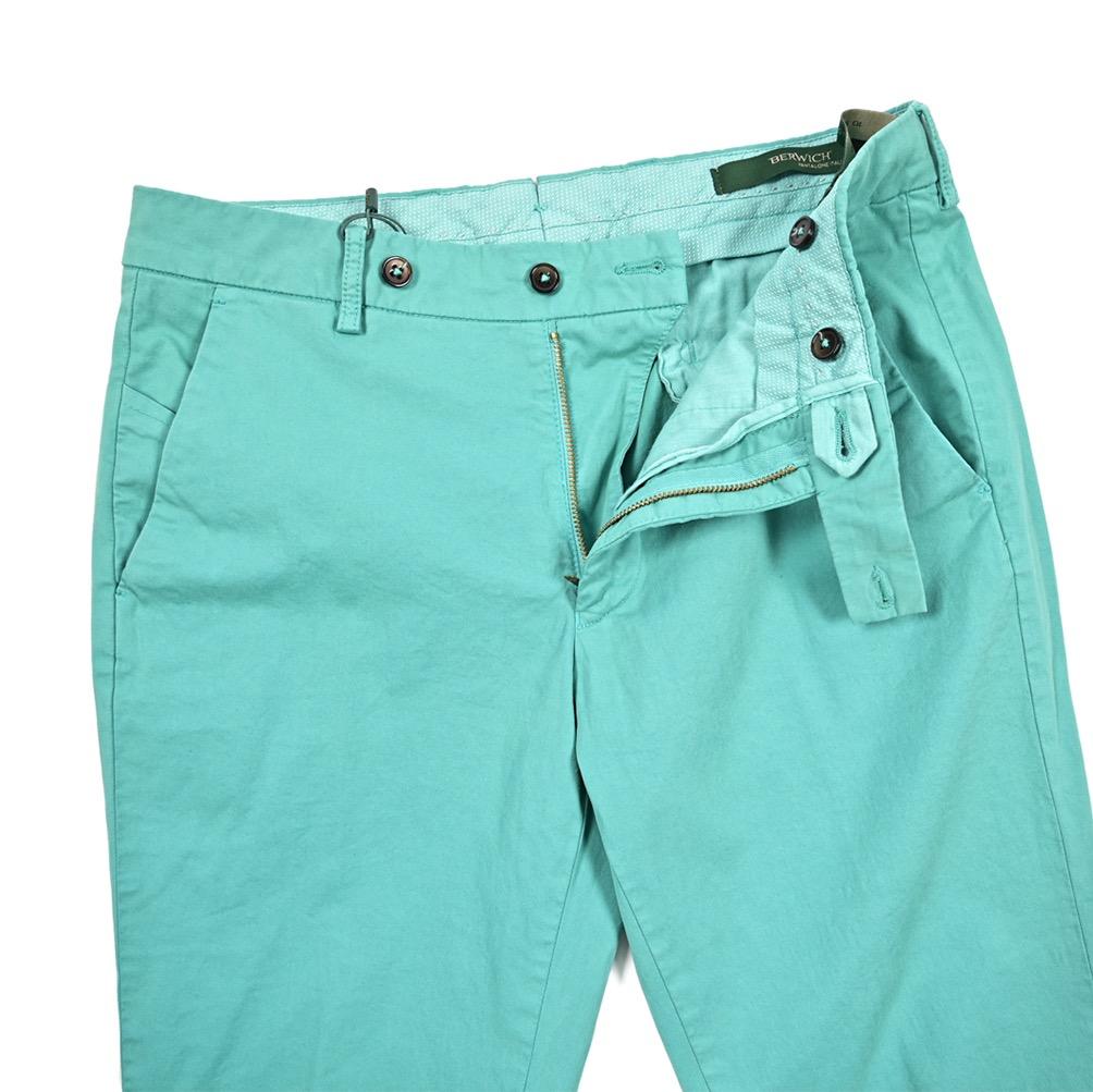 【新品・52・イタリア製】ベルウィッチ・MORELLO-GD 綿ストレッチパンツ