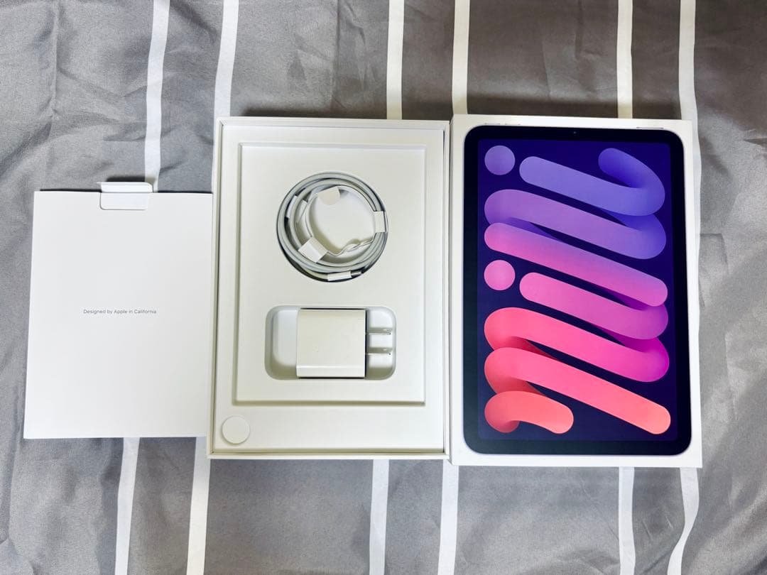 【箱・カバー有】iPad mini 6 パープル 256GB セルラー モデル