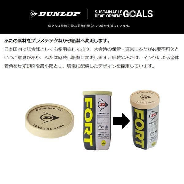【新品】 Dunlop　ダンロップ フォート　1箱60球