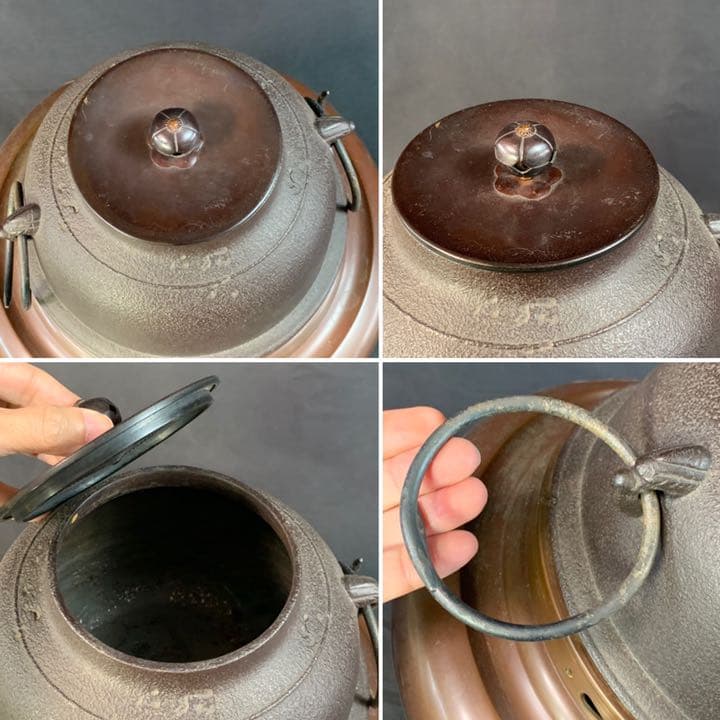 D503 送料無料　茶釜　風炉　唐銅　朝鮮風炉　茶道具　茶室