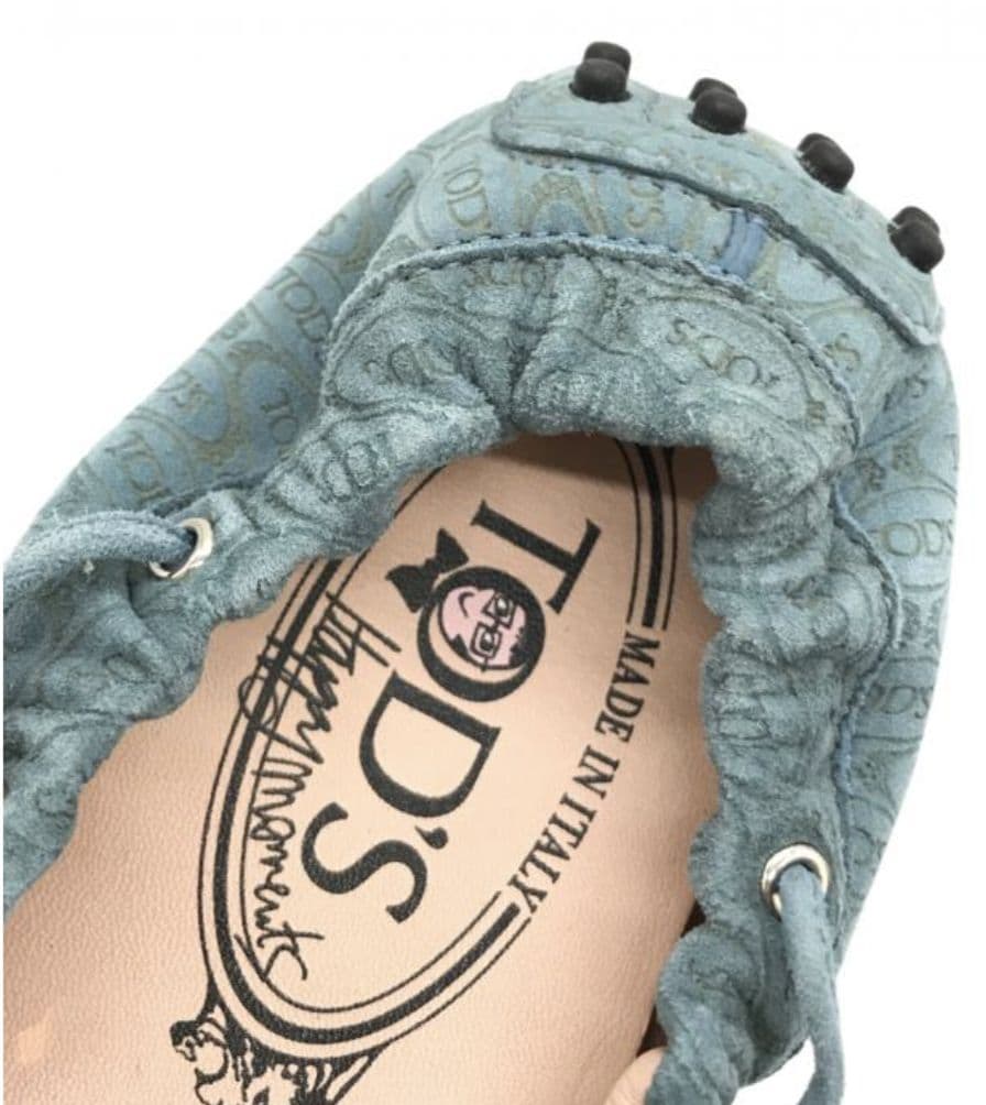 極美品 TOD'S トッズ スウェード モカシン ドライビングシューズ 38