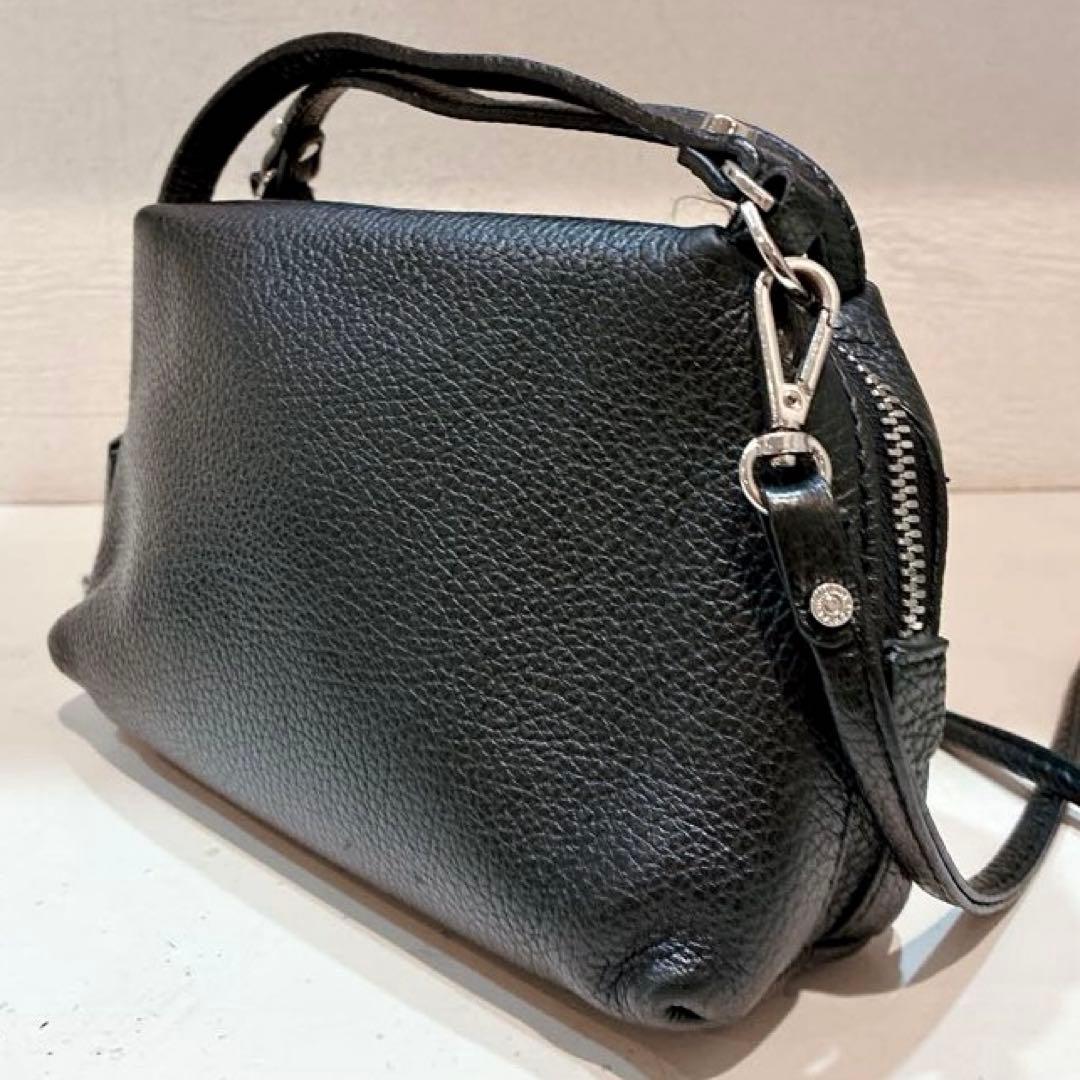 【美品】GIANNI CHIARINI アリファ S ショルダーバッグ　黒