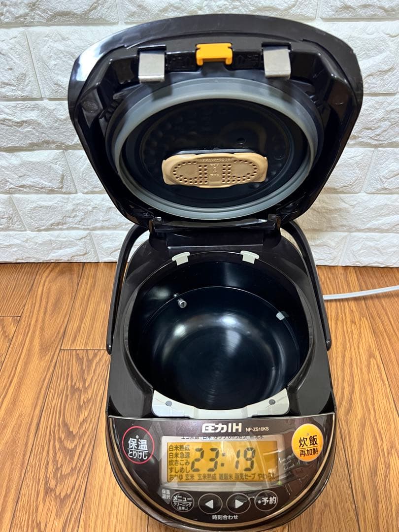 ZOJIRUSHI　NP-ZS10KS プラチナ厚釜圧力IHジャー5.5合