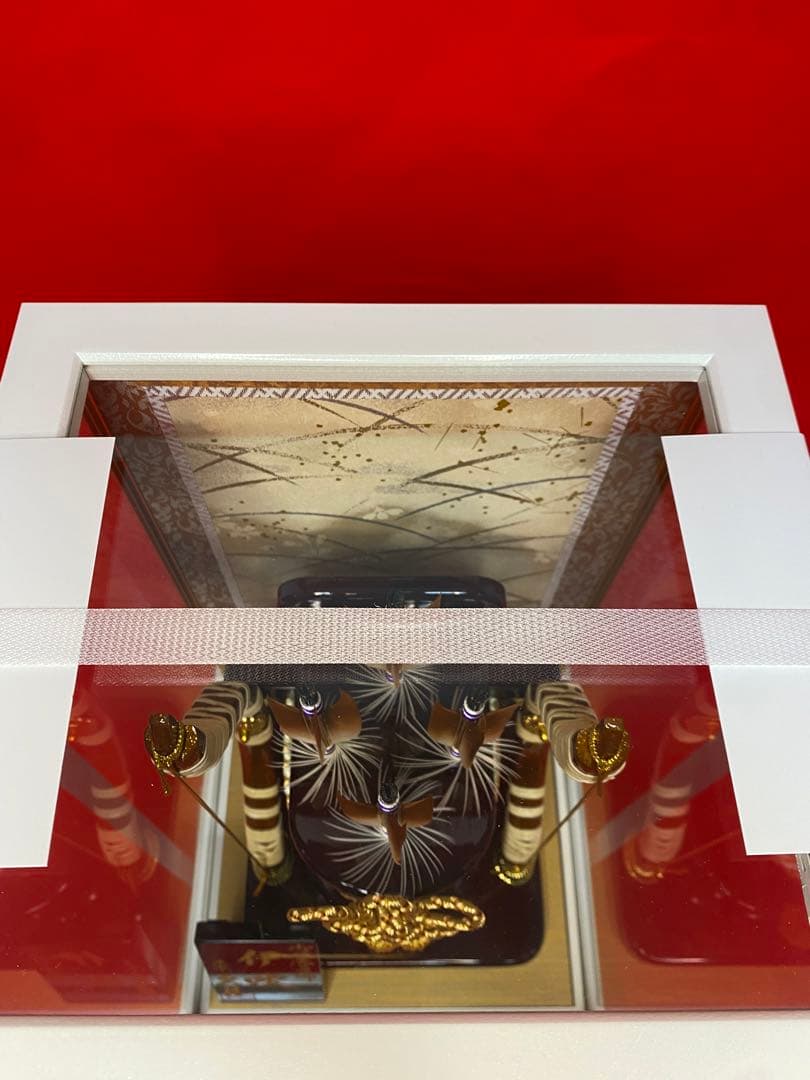 東京久月　破魔弓コンパクトガラスケース１０号・間口約２４×奥行約２３×高約３８㎝