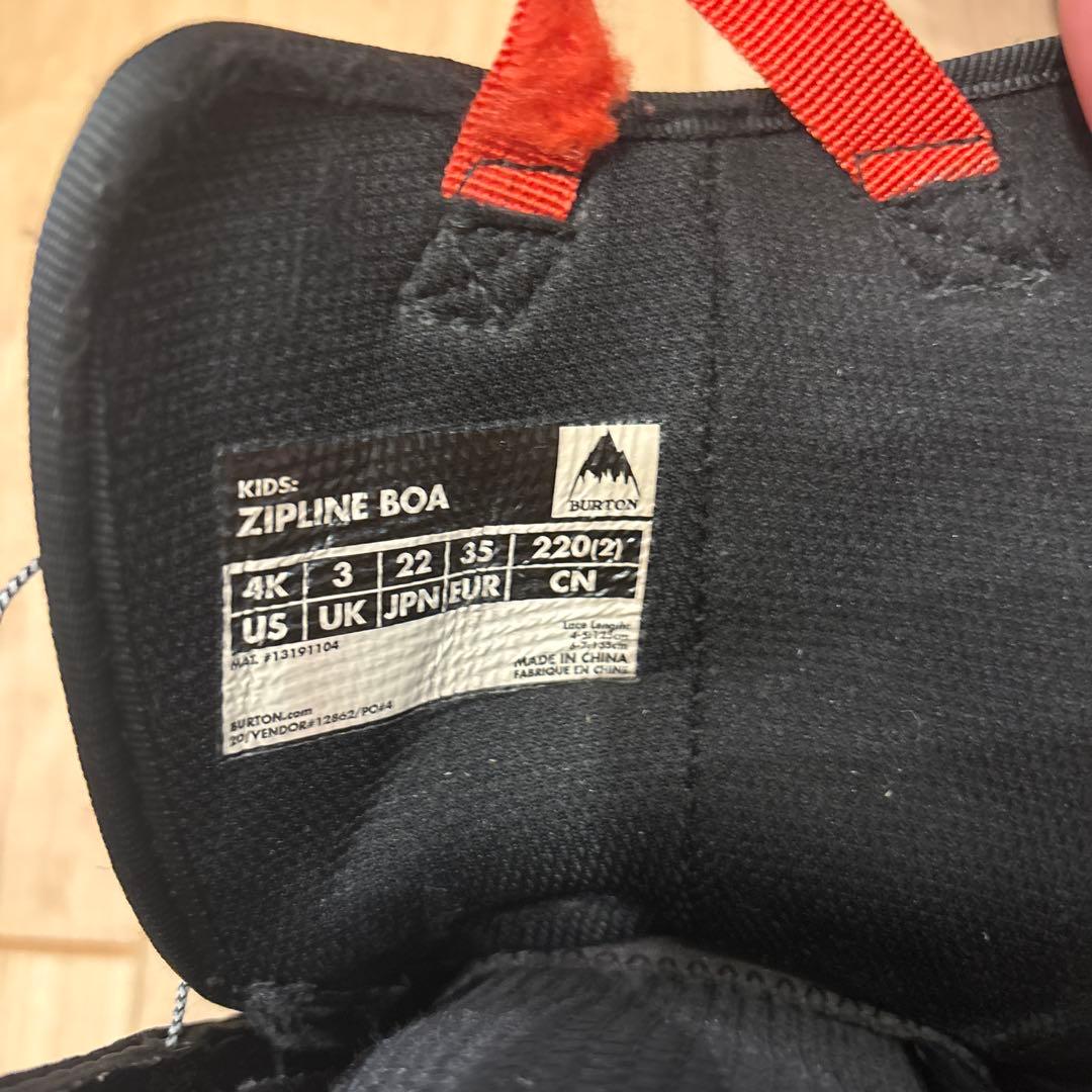 Burton ZIPLINE BOA 子供用スノーボードブーツ 4K
