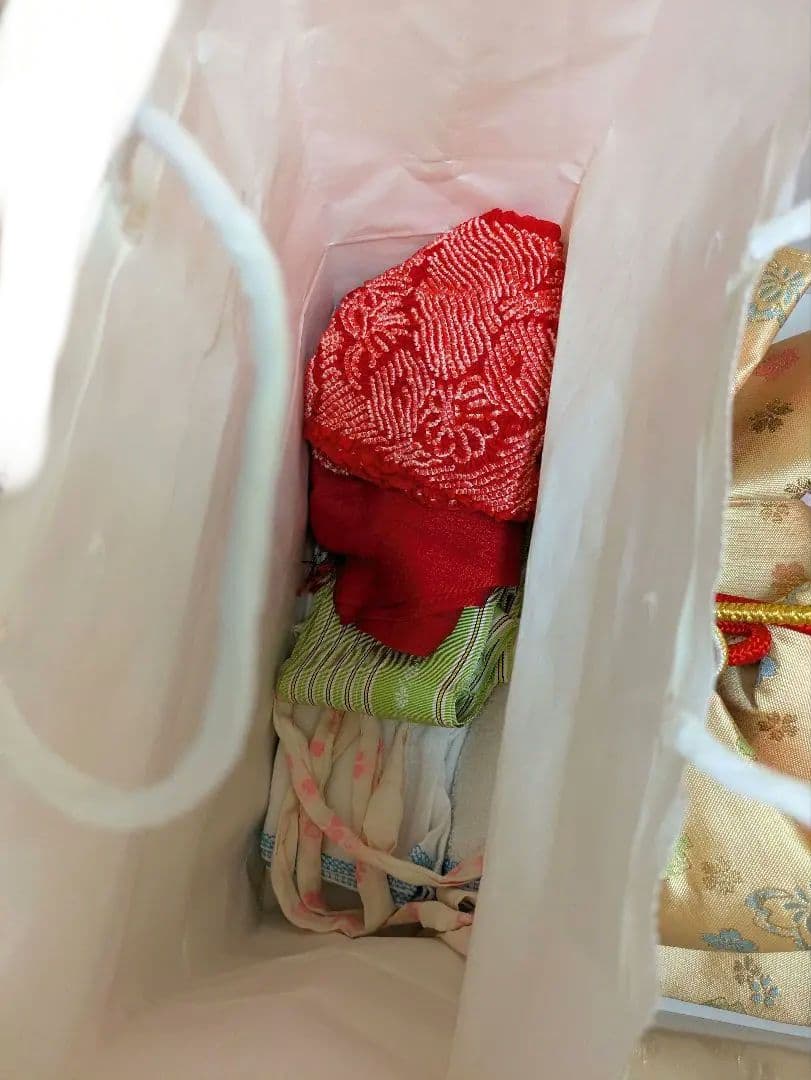 七五三 7歳 正絹 着物セット 肌襦袢 襟 草履 女の子 着物 七歳 四つ身