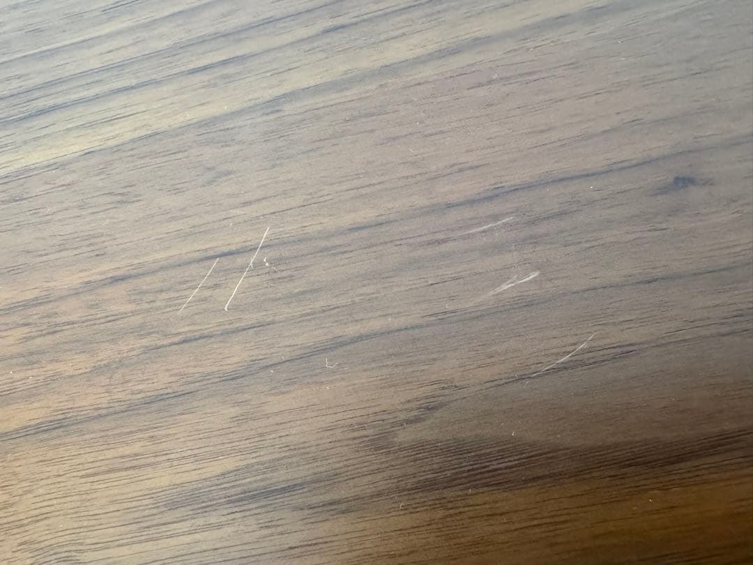 【ベルメゾン】ウォールナット 木製 パソコンデスク 机 ダークブラウン