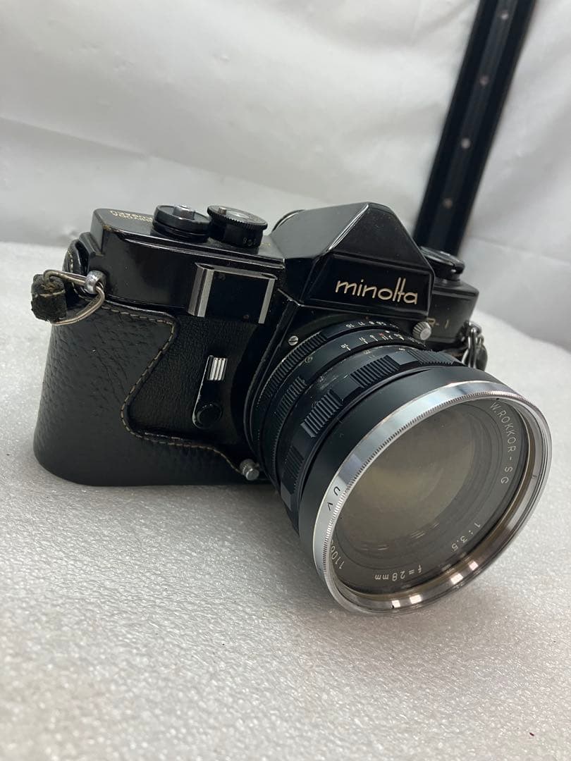 A21)ミノルタ SR-1 W.ROKKOR-SG 1:3.5 F=28mm