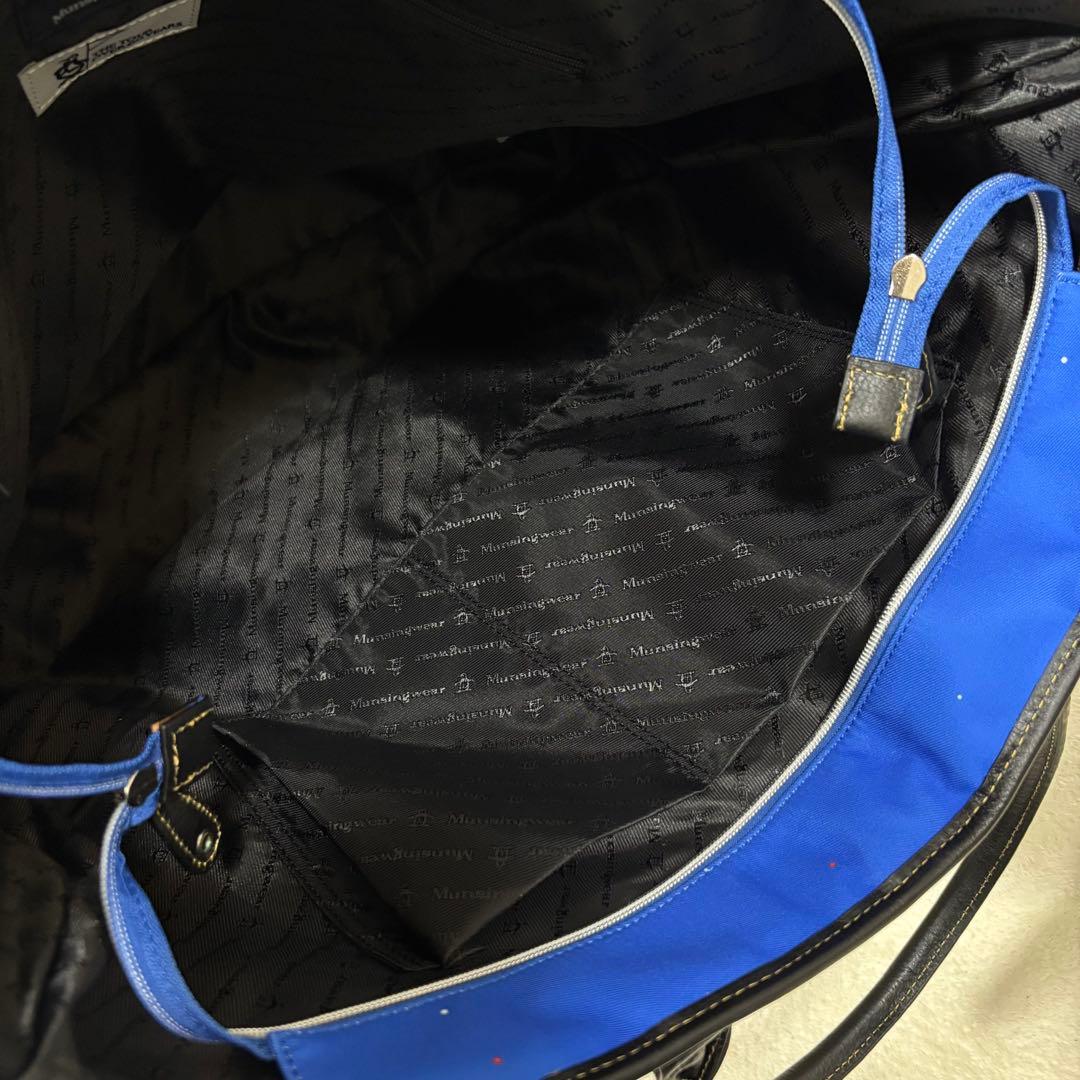 【美品】マンシングウェア 60周年 鈴木英人 トートバッグ キムハヌル サイン有