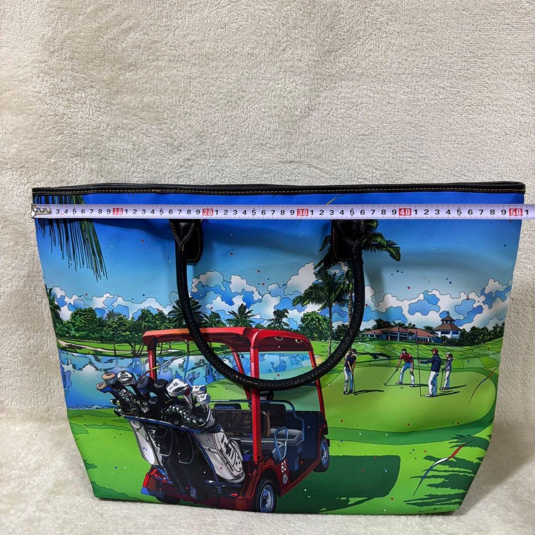 【美品】マンシングウェア 60周年 鈴木英人 トートバッグ キムハヌル サイン有