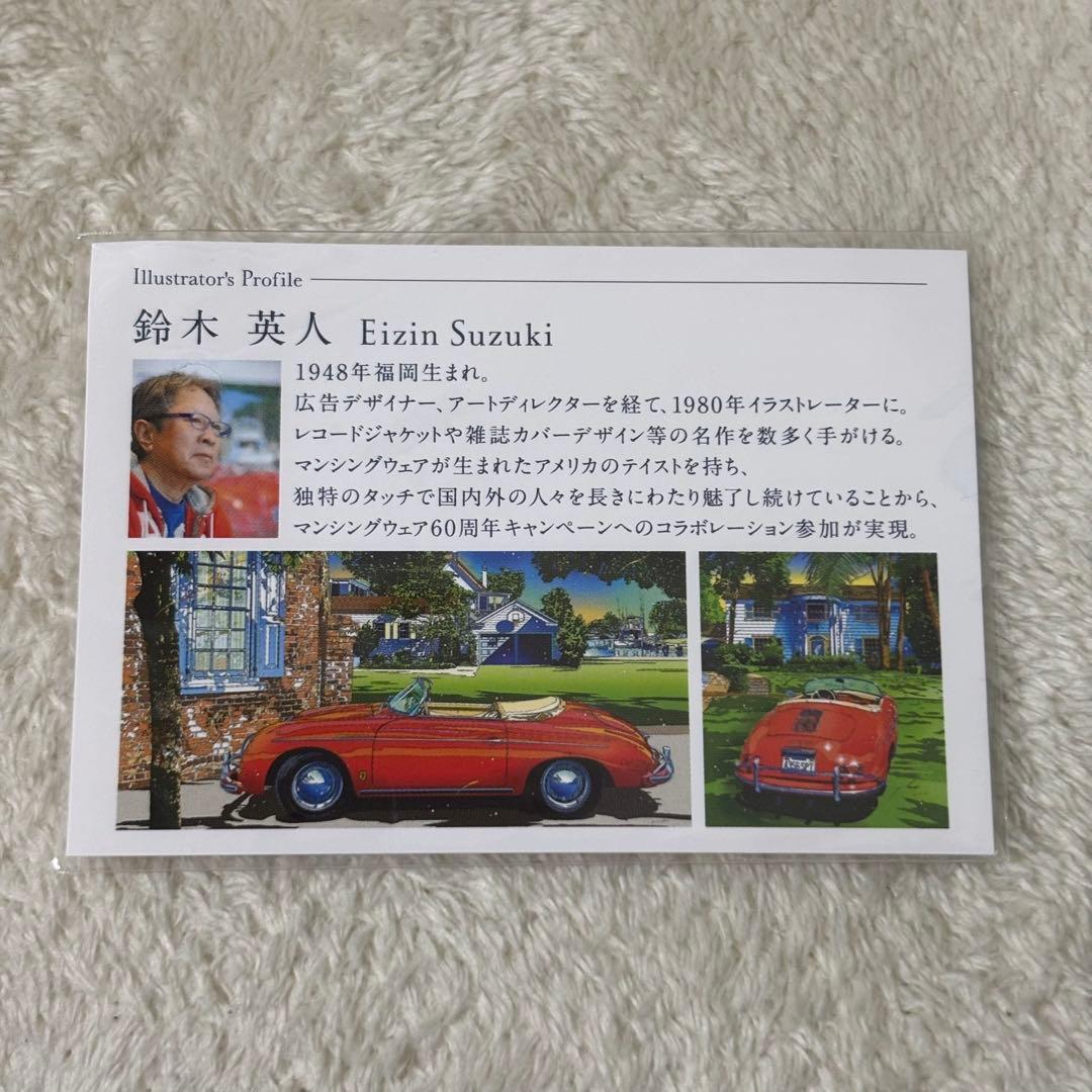 【美品】マンシングウェア 60周年 鈴木英人 トートバッグ キムハヌル サイン有