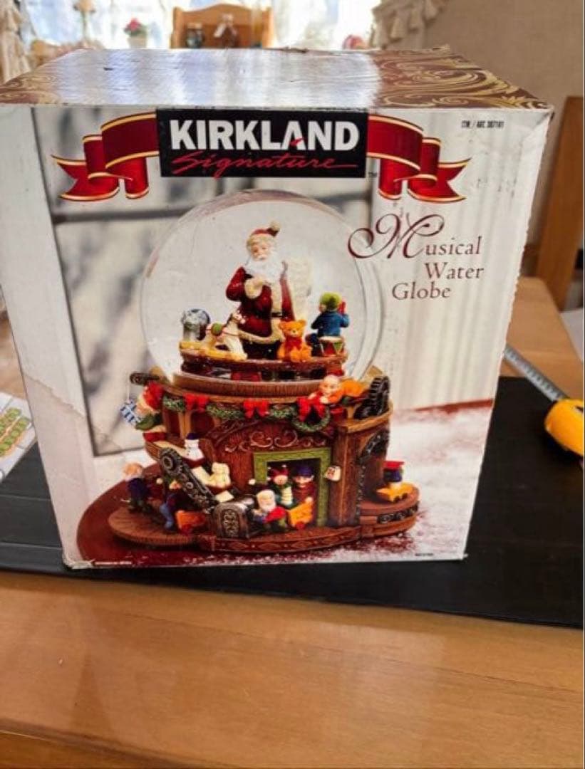 KIRKLAND サンタクロース スノードーム オルゴール 正常動作品