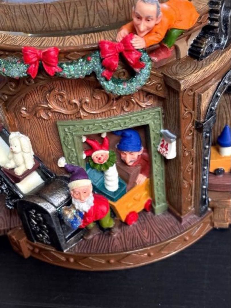 KIRKLAND サンタクロース スノードーム オルゴール 正常動作品