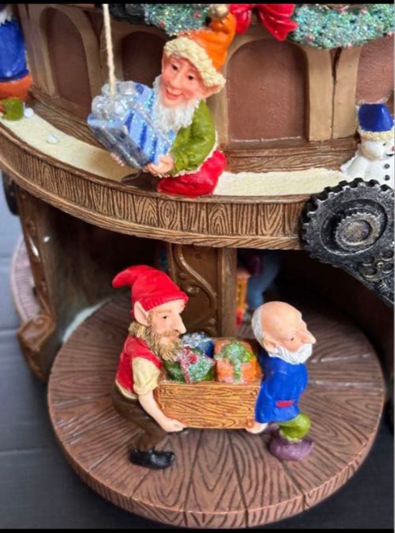 KIRKLAND サンタクロース スノードーム オルゴール 正常動作品