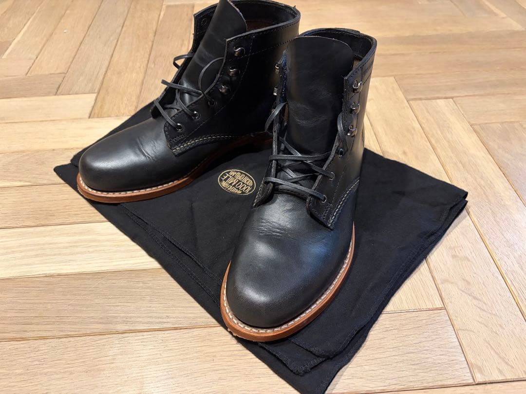 Wolverine 1000 Mile ブラックワークブーツ