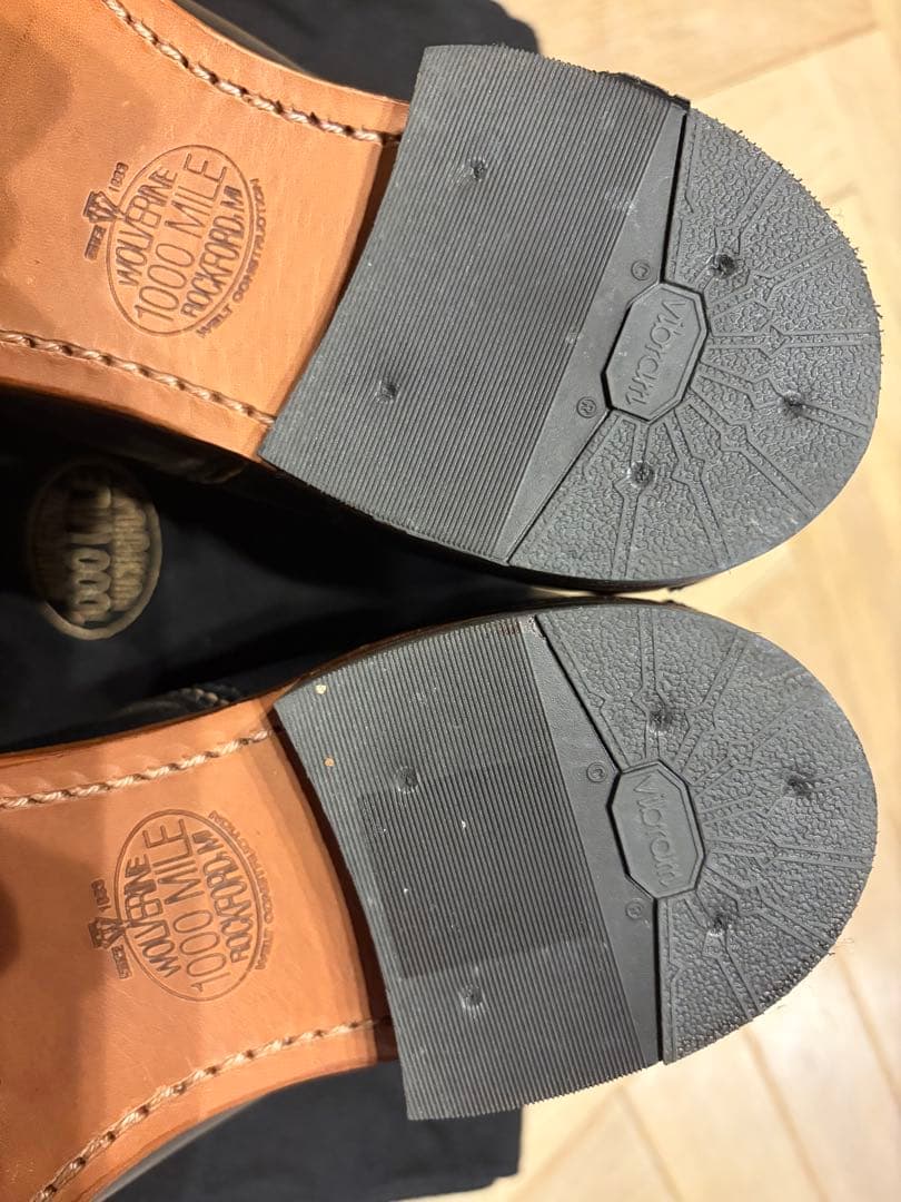 Wolverine 1000 Mile ブラックワークブーツ