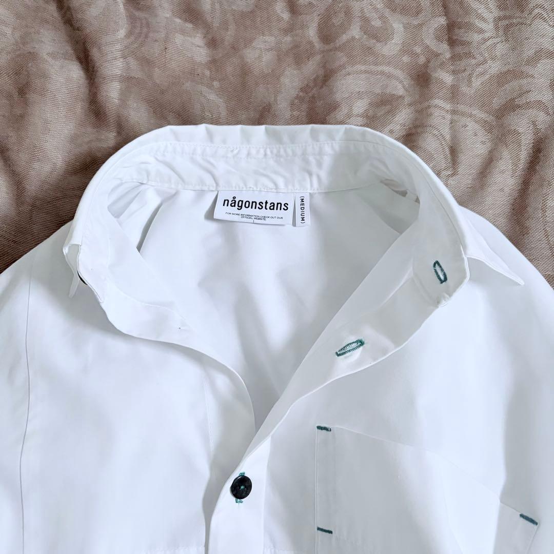 【美品】någontstans ナゴンスタンス T/Cブロードシャツ 24AW