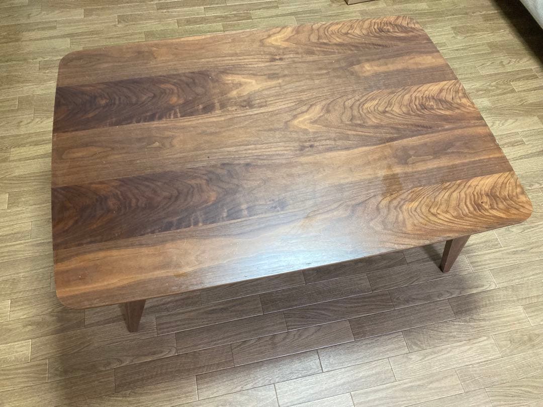 【暖房】こたつローテーブルセット74×103×39cm 木目調 ヒーター付