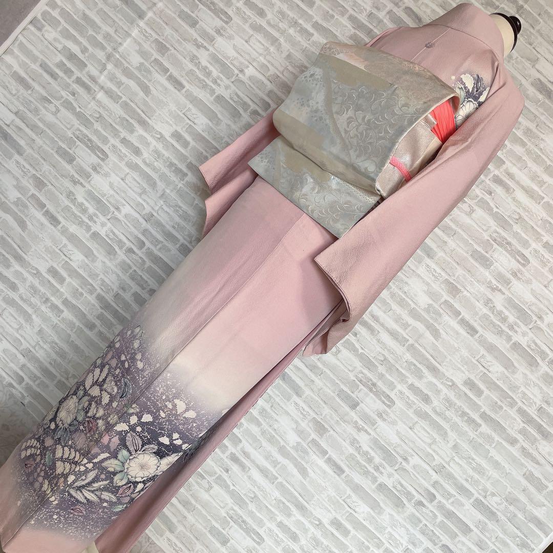 訪問着　フルセット　辻ヶ花　翠山　難あり　練習用　撮影用　着物　I7