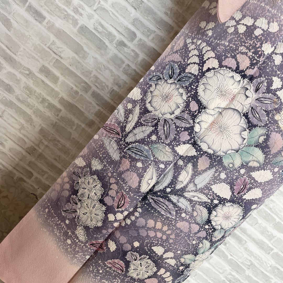 訪問着　フルセット　辻ヶ花　翠山　難あり　練習用　撮影用　着物　I7