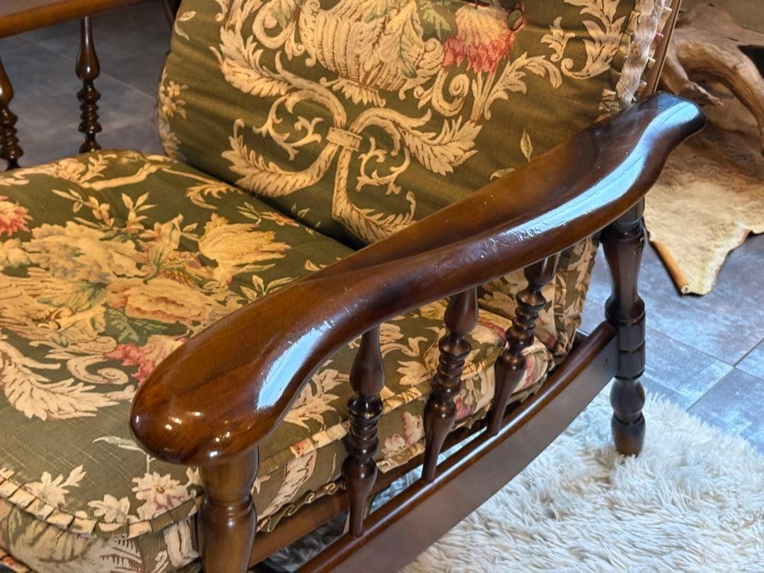 ②カリモク karimoku リクライナー　コロニアル　RC60 レトロ　GG