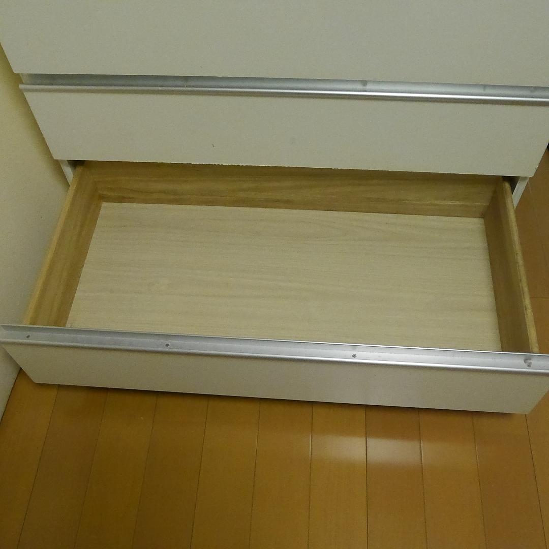 日本製　丸伸 木製 5段チェスト ホワイト 手渡しでしたら1000円！千代田区