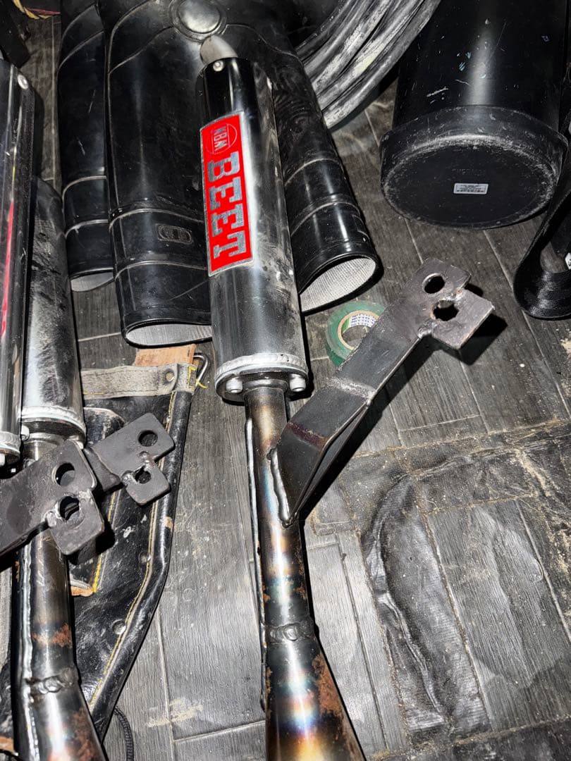 gt380 k2テックマフラー　beetステッカー前期用