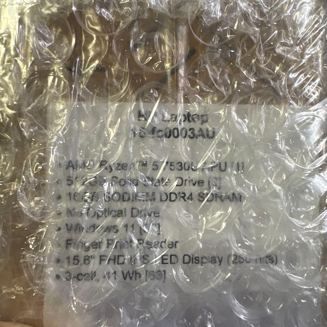 Windowsノート本体 HP 15 fc0003AU