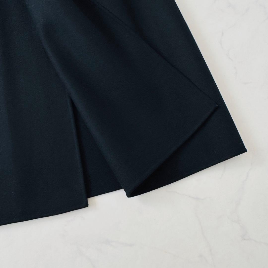 美品　ブラミンク　BLAMINK　ウールコート　リバー　ダブルフェイス