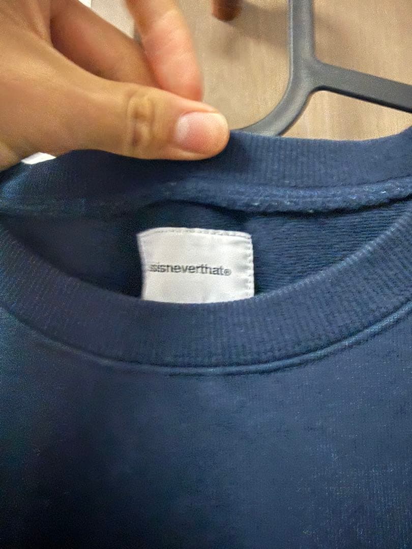 thisisneverthat ネイビー トレーナー