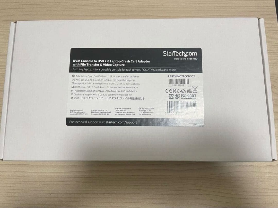 【新品未使用】NOTECONS02 USB VGA KVMコンソールアダプタ