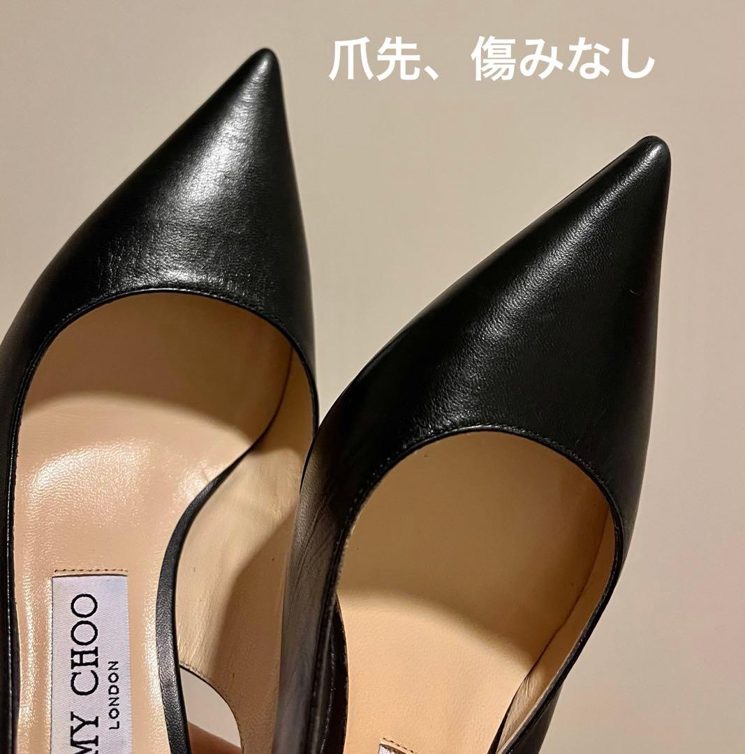 JIMMY CHOO 36(23cm)黒スリングバック6cmヒール　ジミーチュウ