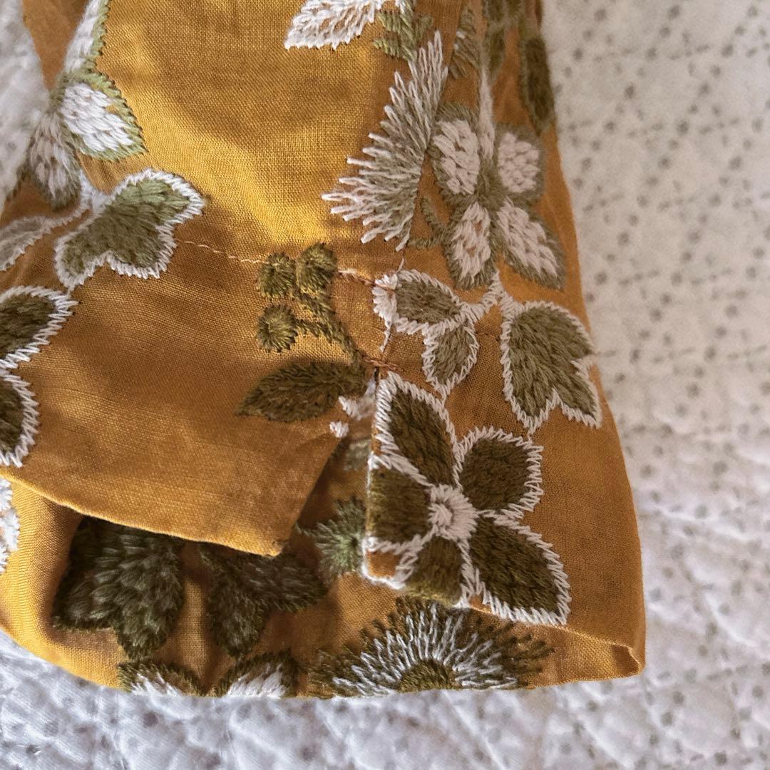 コットンハウスアヤ　花柄刺繍　シャツ　ブラウス　チュニック