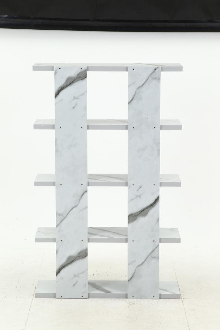 オープンシェルフ５段　大理石柄