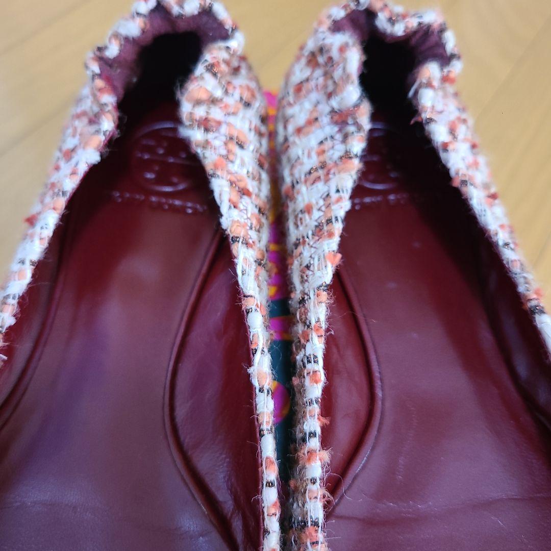 Tory Burch ツイードフラットシューズ
