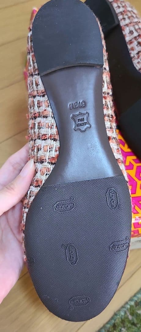 Tory Burch ツイードフラットシューズ