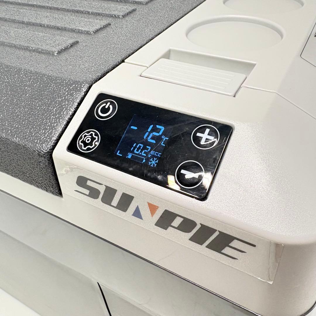 【動作良好・別売バッテリー付】SUNPIE コードレス車載冷蔵冷凍庫 30L
