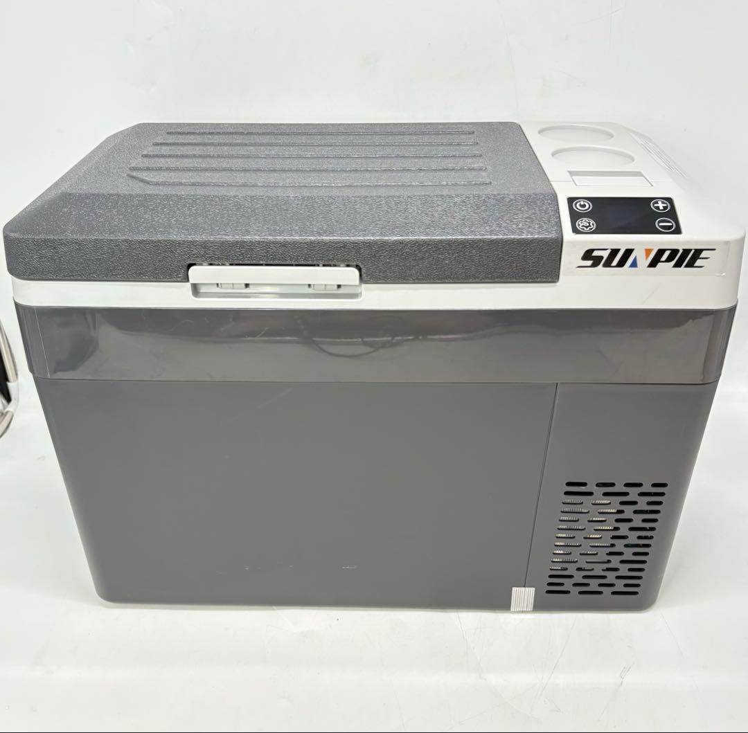 【動作良好・別売バッテリー付】SUNPIE コードレス車載冷蔵冷凍庫 30L
