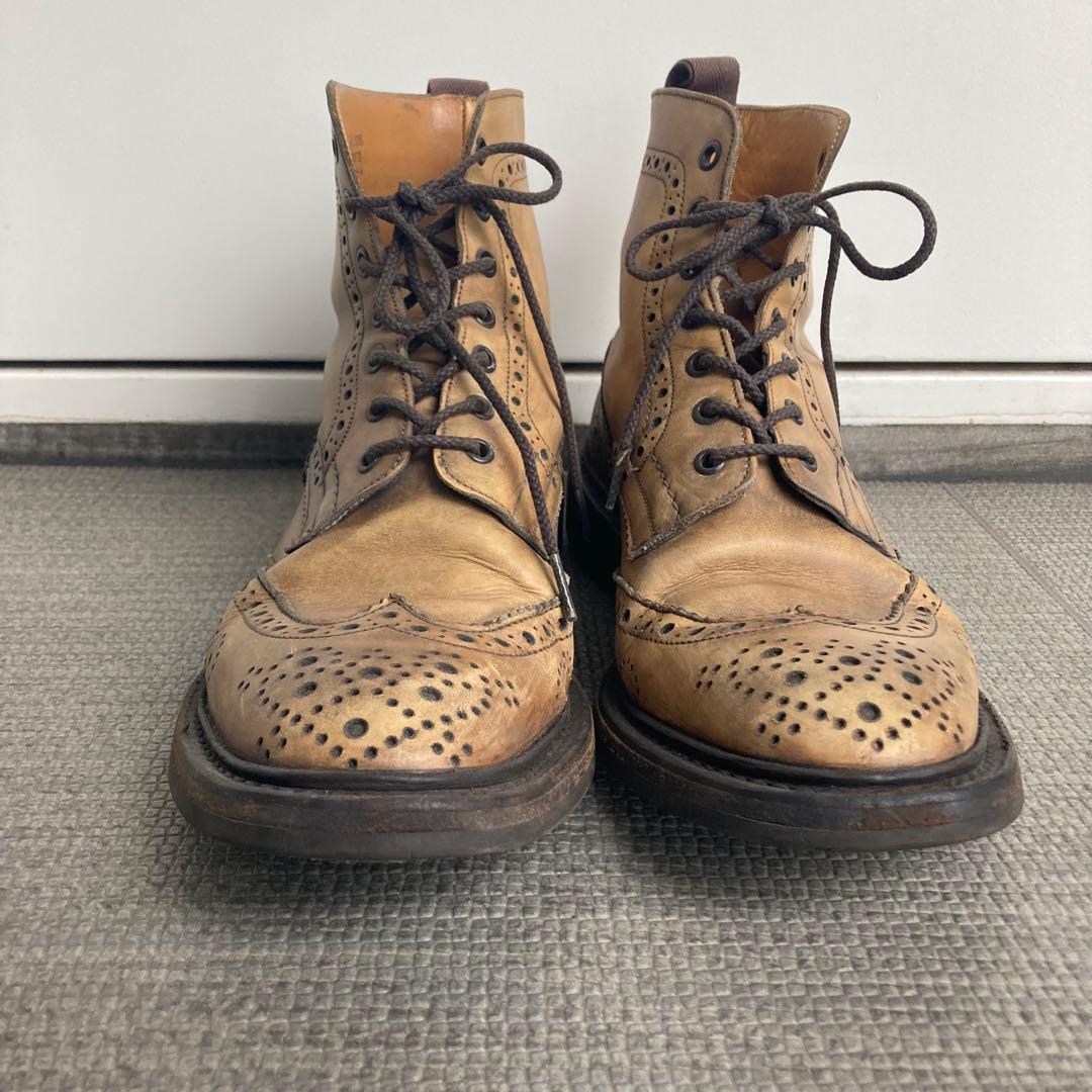 トリッカーズ ポールスミス 編み上げブーツ UKサイズ8.5