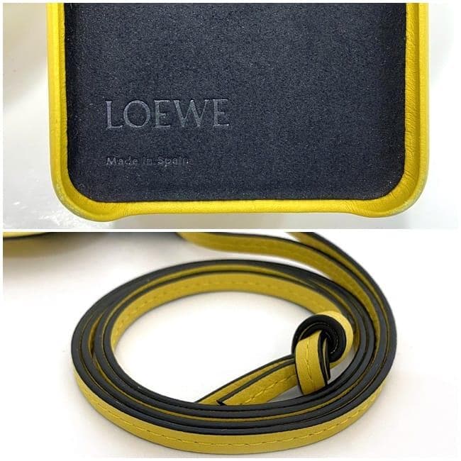 ロエベ iPhone 11 PRO MAX ケース イエロー f-21207