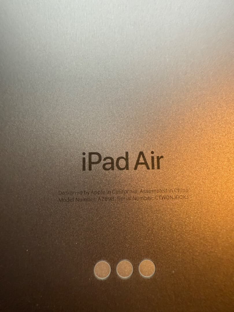 iPad Air (M2) 13インチ128GB Wi-Fi スペースグレイ