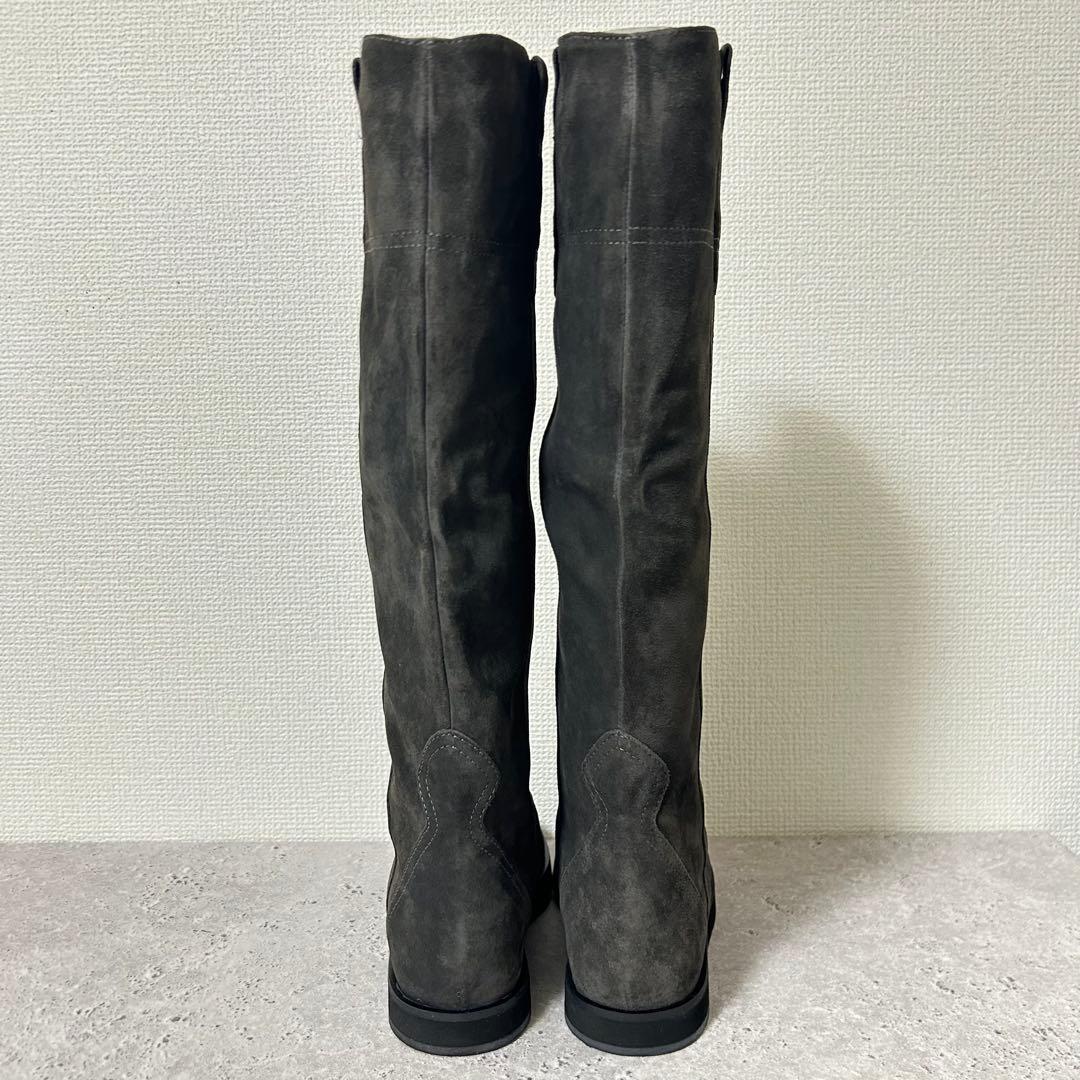 新品箱付✨希少 ファビオルスコーニ インヒール ロングブーツ スエード